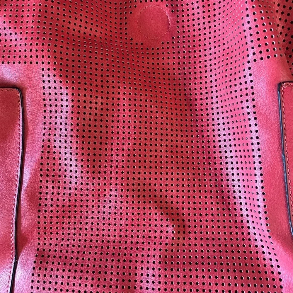 Red shoulder bag / crossbody purse